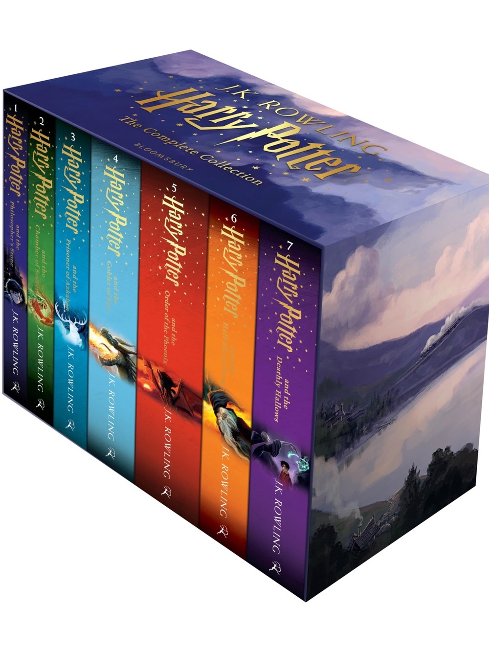 Harry Potter The Complete Collection Box Set - Colorful Hardcover Box